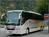 Volvo Bus fotografiert an den Schiffsanlegestellen in Passau am 17.09.2010.