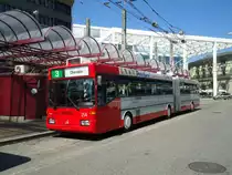 SW Winterthur Nr. 154 Mercedes O 405GTZ Gelenktrolleybus am 22. August 2010 Winterthur, Hauptbahnhof