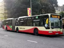 Citaro G (Rechtslenker) des Englischen Unternehmens Brighton & Hove in Old Steine der zentralen Haltestelle in Brighton. Aufgenommen am 4.Oktober 2010.