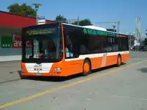 AOT Amriswil Nr. 5/TG 62'895 MAN am 22. August 2010 Amriswil, Bahnhof
