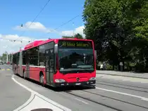 Mercedes Citaro mit der Betriebsnummer 844 auf der Linie 10 fa�hrt Richtung K�niz Schlieren  . Die Aufnahme stammt vom 04.06.2010.