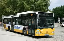 SSB (S SB 5151) wirbt f�r Beuttler.
Stuutgart Feuerbach Bahnhof, 28.6.2010.