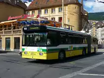 TN - FBW-Hess Trolleybus Nr.165 unterwegs auf der Linie 1 in Neuchatel am 12.09.2010

