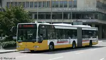 SSB (S SB 7126) macht Werbung f�r das Branchenbuch Die Stuttgarter.
Stuttgart HBF, 28.6.2010.