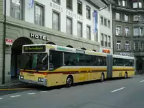 STI Thun Nr. 63/BE 433'663 Mercedes O 405G am 28. August 2010 Thun, Freienhof (hier ist der 1. Gelenkbus des Berner Oberlandes zu seiner allerletzten Kursfahrt unterwegs, die zur Beatenbucht f�hrt. Anschliessend wird der Wagen als Leerfahrt in die Garage zur�ckfahren. Bereits anfangs kommender Woche wird der Mercedes an EvoBus in Kloten verkauft und �berf�hrt!)