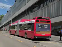 Volvo Bus mit der Betriebsnummer 814 auf der Linie 12 an der Schanzenstrasse. Die Aufnahme stammt vom 26.08.2010.