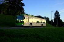 Im letzten Abendlicht f�hrt der BLS-Citaro 84 (BE 652'276, 2004, ex Lanz Huttwil) am 29.10.2010 von Eriswil Richtung Huttwil. 