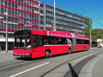 Volvo Bus mit der Betriebsnummer 825 auf der Linie 12 beim Bubenbergplatz. Die Aufnahme stammt vom 26.08.2010.