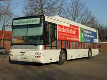 MAN S�313 der Stadtb�cherei K�ln am 12.02.2008 in K�ln-Ostheim. Mittlerweile hat der Bus das Kennzeichen K-LN 4300 erhalten