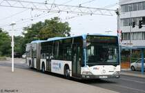 RNV 175 (HD E 2201) macht Werbung f�r die Stadtwerke Heidelberg.
Heidelberg HBF, 30.6.2010. 