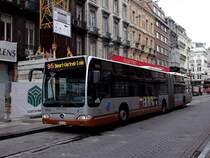 Mercedes-CITARO-9024 verkehrt als L95 in der Innenstadt von Br�ssel;100831
