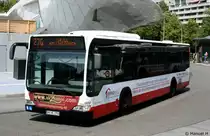 Hochbahn 2758 (HH HE 2758).
Der Bus macht Werbung f�r ak.Zentos.
Hamburg Poppenb�ttel, 3.7.2010.