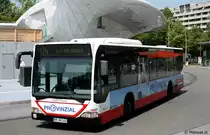 Hochbahn 2406 (HH HN 2406) mit Werbung f�r die Provinzial.
Hamburg Poppenb�ttel, 3.7.2010.