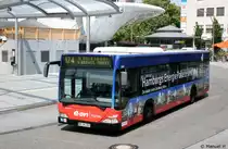 Hochbahn 2301 (HH HN 2301) mit Werbung f�r E.on Hanse.
Hamburg Poppenb�ttel, 3.7.2010.