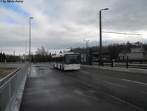 VBG/ATE Bus AG Nr. 48 (Scania/Hess N94UB) am 11.12.10 in Zrich Flughafen, Fracht. Als Glattfestshuttle zwischen Flughafen und Bassersdorf.