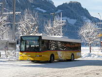 Postauto - Volvo-Hess  BE 360355 in Saanen am 03.12.2010