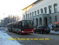 Mit dem Solaris Nr. 343 vor dem Christbaummarkt beim Oskar-Reinhart-Museum w�nsche ich euch allen besinnliche Festtage und ein erfolgreiches neues Jahr.