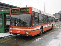  Frohe Festtage , Nr. 21 beim Bahnhof Olten, 25.12.2010.