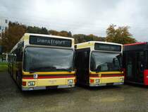 STI Thun Nr. 68+69 MAN am 24. Oktober 2010 Kloten, EvoBus