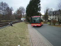 Ein Setra City Bus Alzenau beim Wenden in Sch�llkrippen 