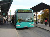Ein Citaro der VGF in Frankfurt Enkheim U-Bahn Station am 30.10.10
