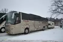 Reisebus, au fem Rastplatz  Lehrter See , am 19.12.2010.