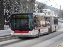 VBSG - MAN Lion`s City Nr.294 SG 198294 unterwegs auf der Linie 1 in St.Gallen am 27.12.2010