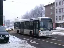 Ein Scania auf der Linie 259 nach Malchow Dorfstrae an der Haltestelle Berliner Allee/Indira Ghandi Strae. 

