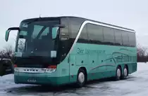 Setra S 400er abgestellt in Hhe Ifa-Ferienpark Burg auf Fehmarn.(31.12.10)