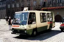 Steyer Citybus im August 1996 auf dem Marktplatz in Lindau.