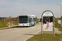 Am 25. April 2010 war der NF-SV 776 auf der Direktbuslinie 5 von List aus ber Westerland nach Hrnum unterwegs.