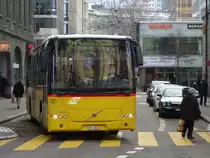 Volvo Bus am 3.1.11 der Linie 121 nach Rehtobel-Heiden,Bahnhof St.Gallen.