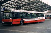 Vestische 2251, ein Neoplan N4014 NF, aufgenommen im Februar 2003 in Recklinghausen am Busbahnhof.