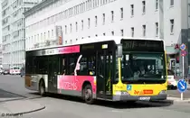 BVG 1676 (B V 1676).
Der Bus wirbt f�r Artemis Berlin.
Berlin Ostbahnhof, 9.8.2010.