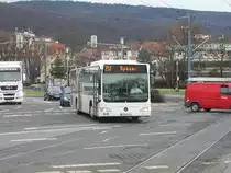 Ein Mercedes Benz Citaro als 717 nach Speyer in Heidelberg Hbf am 14.01.11