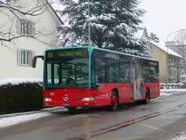 VB Biel - Mercedes Citaro  Nr.122 BE 560122 unterwegs auf der Linie 8 in Nidau/Biel am 28.12.2010