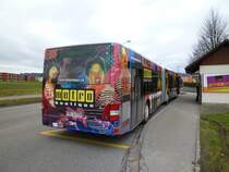 Heck von Wagen 151 mit Vollwerbung. 14.1.11