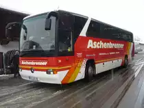 Ein MB Tourismo der Fa. Aschenbrenner in Bad K�tzting am06.12.2010