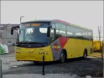 Dieser Scania Irizar stand am morgen des 10.04.2009 in Bahnhofsn�he in Gouvy. 