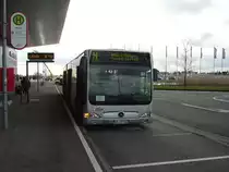 Ein Citaro G des VBK in Karlsruhe am 15.01.11 an der Messe