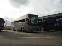 Ein Volvo Reisebus in Karlsruhe Messe am 15.01.11