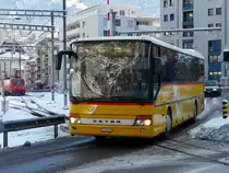 Postauto - Setra VS 241976 unterwegs in Brig am 30.12.2010
