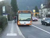 Ein Citaro G des RNV als Linie 35 in Neckargemünd Bahnhof am 16.01.11