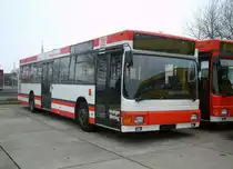 MAN NL 202, ex DSW 1004, aufgenommen am 24.01.2004 im GWZ der Evobus NL Dortmund.