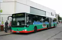 HCR 98 (HER CR 98) tr�gt Werbung f�r Medserv.
Herne Wanne Eickel, 10.8.2010.