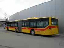 Mercedes Citaro Gelenkbus der BLT mit der Betriebsnummer 52 beim Depot H�slimatt. Die Aufnahme stammt vom 19.01.2011.