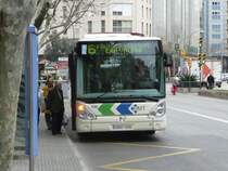 18.01.11,IVECO-Irisbus Citelis mit Gasantrieb als emt Nr.530 in Palma de Mallorca.