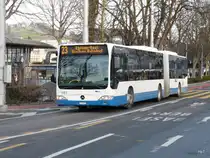 VBL - Mercedes Citaro Nr.161 LU 15025 unterwegs auf der Linie 23 in Luzern am 08.01.2011
