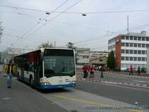 Der MB Citaro Nr. 565 hat im Weinbergli soeben die Marathonstrecke �berquert.