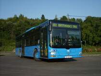 Linie 102 auf die Endhaltestelle Mihaljevac.